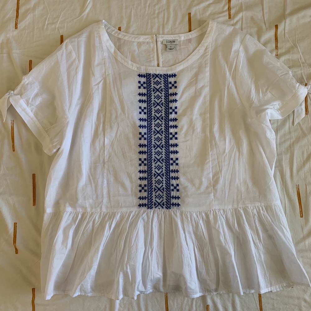J Crew White Top